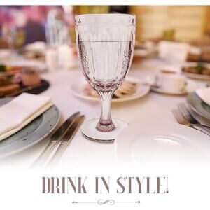 NIB elle decor Set of 4 Wine Goblets